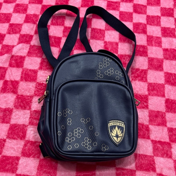 Marvel Handbags - Marvel Navy Backpack with Gold Details